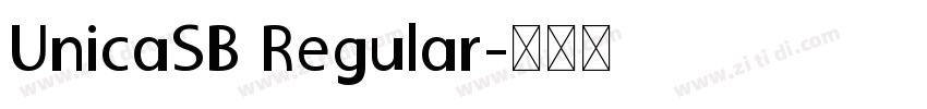 UnicaSB Regular字体转换